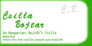 csilla bojtar business card